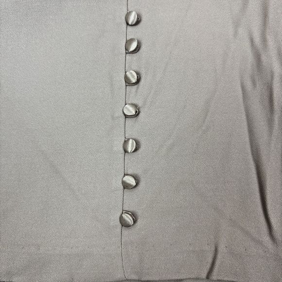 CDC Women's‎ Sheath Dress Cream Champaign w/ Accent Buttons [Size 6] - Picture 5 of 9